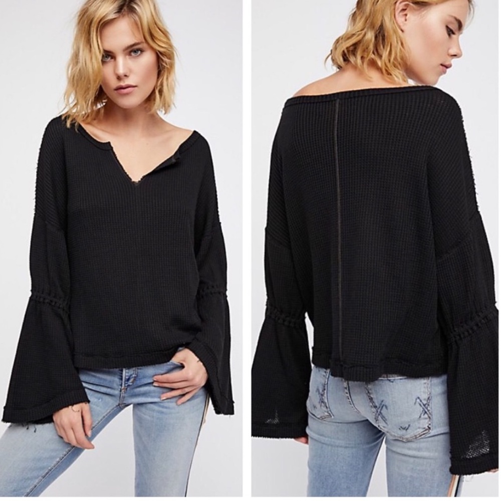 Free people bell sleeve shirt